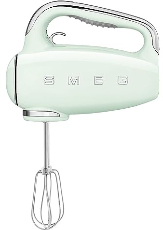 Smeg Red 50's - Batidora de mano eléctrica estilo retro (verde pastel)