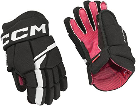 CCM HG NEXT Hockey Gloves (Youth) (Kleur - Zwart / Wit, Maat - 09.0)