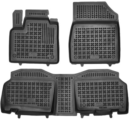 AZUGA 3D Gummi Fußmatten für Mercedes Citan Tourer/T-Klasse ab 5/2022 | W420, für Renault Kangoo ab 2021. rutschfest, wasserdicht, passgenau, TPE Gummimatten, hoher Rand Automatten, AZ10300486