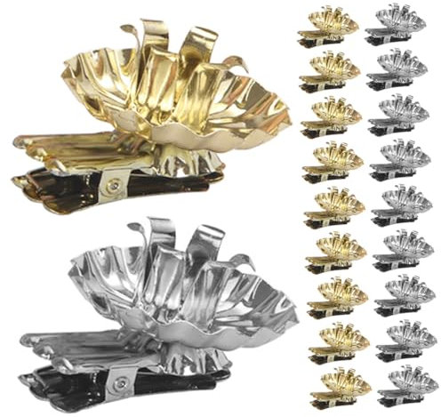 Cabilock Kerzenständer-Clip Für Weihnachtsbaum 20er-Pack Kerzenhalter Aus Metall Zum Anklipsen Von Kerzen Dekorative Kerzenhalter