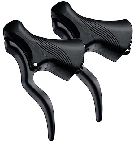 HONMEET Handbremsen Praktischer Ersatz 2 Stück aus Aluminiumlegierung Fahrradbremshebel mit Starker Stabilität Zufällige Farbe Geeignet für Mountainbike und Straßenräder