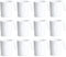 Aeetial Plastic Coffee Mugs Set of 12, Multi-use Plastic Cups with Handle 15oz, Unbreakable and Reusable Travel Coffee Mugs Espresso Cups Great for Home,Garden, Picnic,Camping,Outdoor (White)