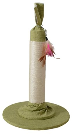 Albero Per Gatto - Alberi Per Gatti | Raschiatore Per Gatti | Albero Gratta In Corda Di Sisal Per Gatti Al Coperto | Grande Paletto Da Gratta Robusto 53 cm/21 Pollici Con Base Di Rivestimento