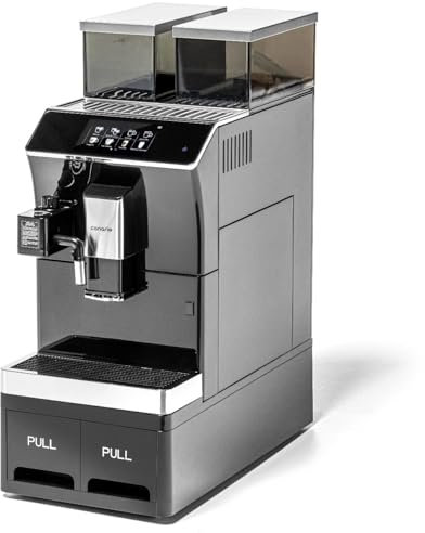 Forgast Canario Cafe Machine à café entièrement automatique CC703, machine à café professionnelle, écran tactile, mousseur à lait automatique, boissons programmables, pour cafés, restaurants