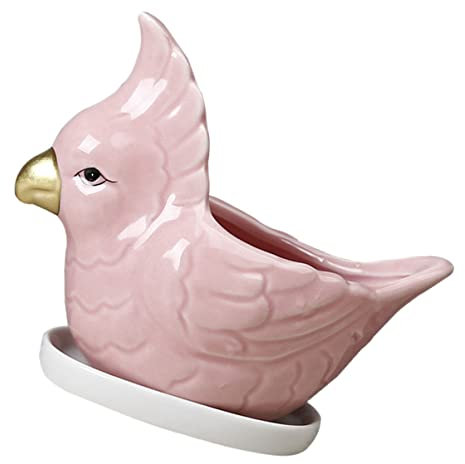 FUNOMOCYA Cartoon Animal Flowerpot Keramik Blumentopf Für Sukkulenten Mit Untersetzer Kreative Tischdeko Für Zuhause Und Büro Für Pflanzenliebhaber Langlebig Und Praktisch