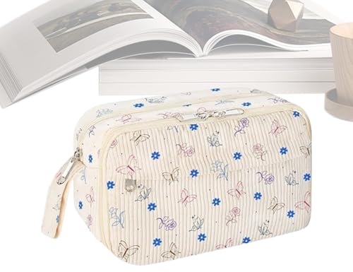 GkgWuxf Skolfodral, leveransorganisatör, blixtlåsfack för pennor pennor kontorsmaterial skola resor flickor pojkar, Svart, Se référer au descriptif, Se beskrivningen