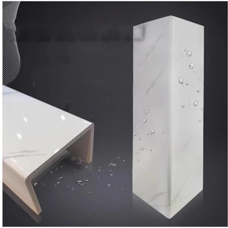 XILYZMO PVC sur Mesure Masquer La Laideur Tuyauterie Correcteur, Décoration Protection d'angle en Forme De U Cache-Tuyau, Intérieur Extérieur Salle Bain Correcteur pour