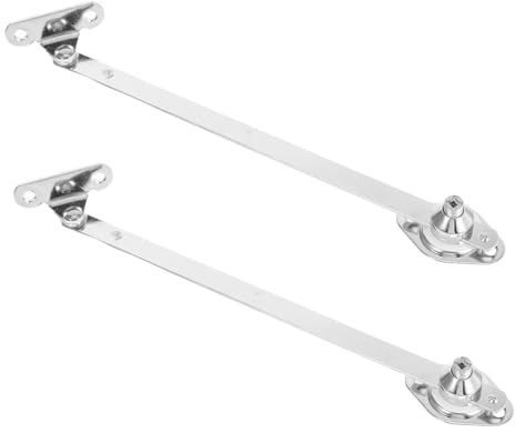 CHICAMPERA 2 piezas Bisagras de Soporte para Puertas de Gabinete de Zincado Instalación Diseño Compacto y Duradero para Armarios de Cocina y Muebles Multifuncionales