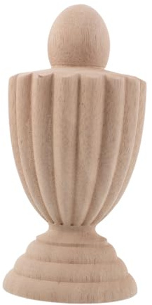 ABOOFAN European Style Finial Post Topper Unfinished Decorative Staircase Newel Cap for Bed Posts Curtain Rods Flagpoles Indoor Home Crafts Easy Installation Design