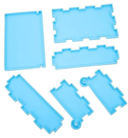SHINEOFI Moule en Silicone pour Boîte de Rangement Domino DIY, 1 Set