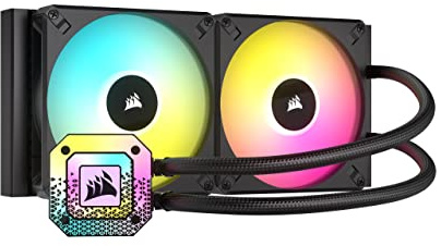 Corsair iCUE H115i ELITE CAPELLIX XT Dissipatore a Liquido per CPU - Due Ventole AF140 RGB ELITE - Radiatore di 280 mm - Intel® LGA 1700, 1200, 115X, 2066, AMD® AM5, AM4 - Nero (Ricondizionato)