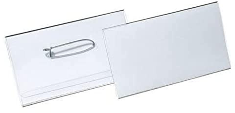 Durable - Eurobadge porte-badge avec épingle - Format 40 x 75 m - Boite de 100 - 814819