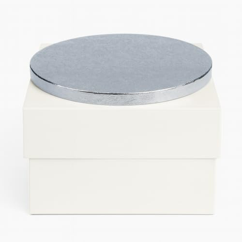 1 x 16 x 16 x 6 Inch White Cake Box & 16 Round Cake Drum