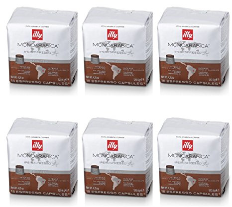 ILLY 6 Pacchi Da 18 capsule Monoarabica Brasile Marrone