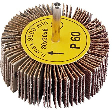 Draper Abrasive Flap Wheel (80mm x 30mm 60 Grit) (Part no: PTAFW80)