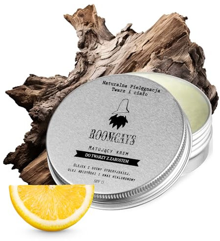 Roomcays Gesichtscreme Männer 60 ml - Feuchtigkeitscreme Gesicht mit Hyaluronsäure - Mattierende Gesichtspflege Männer - Skincare mit Bart - Moisturizer für Mischhaut