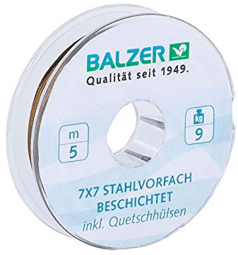 Balzer 7x7 Stahlvorfach beschichtet - 13 kg - 5 m