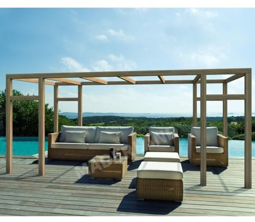 Maderland Pergola en Bois lamellé-collé Granada 500 x 300 cm