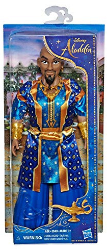 Disney Genie Fashion Doll in Human Form, Poseable Figure with Clothes and Accessories, Inspired by Disney's Aladdin Live-Action Film, Toy for 3-Year-Olds
