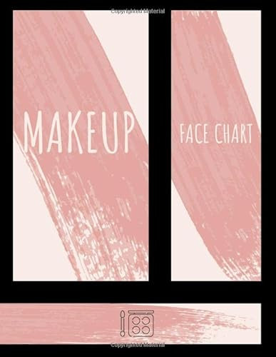 Makeup Face Chart: Makeup Artist Supplies - 8.5 x 11 - 150 Pages - Professional Face Sheets - Beauty Organizer and Journal - Makeup Accessories
