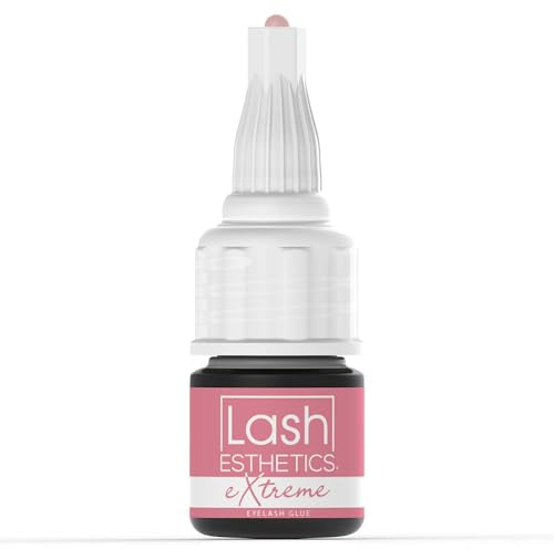 Lash Esthetics® EXTREME Eyelash Extension Glue | Strong Adhesive for Eyelash Extensions | Professional Lash Glue | Waterproof Bonding | Long Lasting 6 Week Retention | Made in UK (5g)