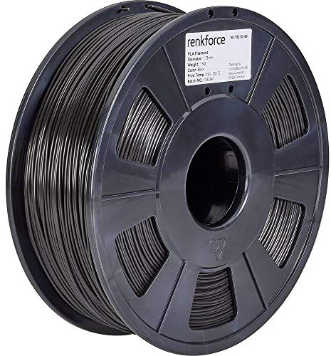 Renkforce RF-4511188 Filament PLA 1.75mm 1000g Schwarz 1St.