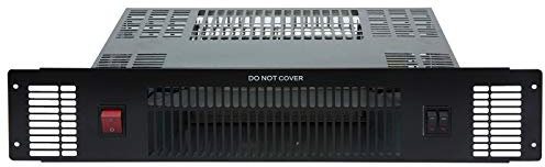 SIA PLH2 2kW Black Slimline Electric Built-in Kitchen Plinth Space Heater