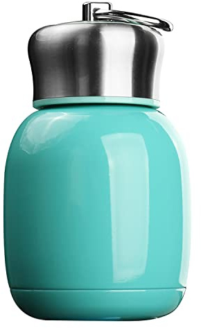 YOUSIS 200ml Mini Stainless Steel Insulated Water Bottle Vacuum Flasks Coffee Milk Drinking Cup Leak-Proof Hot Cold Thermal Bottle Travel Drink Bottle for Home Outdoors (Blue)