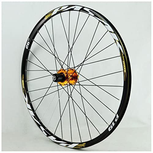 26 27,5 29 Zoll Fahrrad Hinterrad Drahtreifen, Doppelwandiger Rand 4 Lager Scheibenbremse 32H MTB Rennnabe für 7-11-fach Freilauf (Size : 27.5 inch)