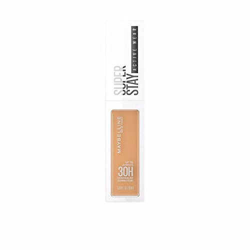 Maybelline New York Correttore Liquido SuperStay 30H Active Wear, Finish Matte e Naturale ad Alta Coprenza, Corregge le Imperfezioni Senza Seccare, Texture Leggera, 30 Honey, 10 ml