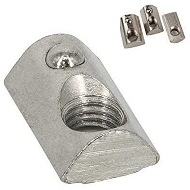 SCHMIDT systemprofil 50 x spårsten M8 spår 8 glidmutter bro fjäderkula galvaniserat aluminiumprofil tillbehör