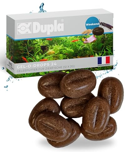 Dupla Gel-O-Drops Weekend I 12 x 2 g I spezielles Wochenendfutter für bis zu 6 Tage I leicht dosierbares Zierfischfutter I nährstoffreiches Aquarienfutter I ungekühlt aufbewahrbar