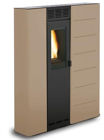 Pelletofen Palazzetti Ecofire Violetta 7 Luft Stahl Elfenbein