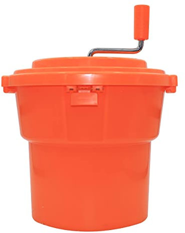 Hakka Salad Spinner, Commercial Salad Spinner & Lettuce Dryer,Orange