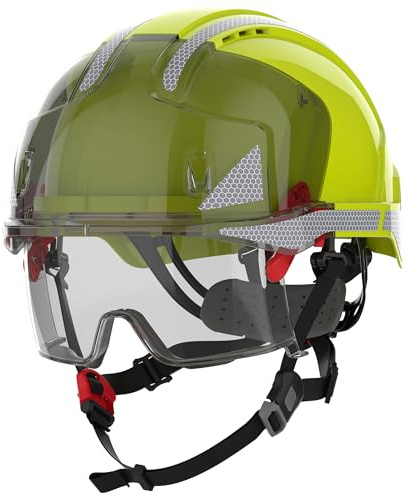 Industriekletterhelm EVO® VISTAlens® Dualswitch™ gelb/Rauch ABS