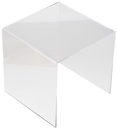 EH Design Acryl Dekobrücke Platzsparende Dekobrücken aus transparenten ACRYLGLAS in verschiedenen Größen, Erstklassige Anrichte für Kosmetik I Produkt Präsentation (20 x 20 x 20 cm x 3 mm)