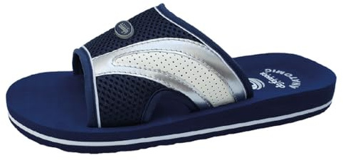 Generico de fonseca Pantofole Ciabatte Mare Uomo con Fascia, Blu o Nero - Mod. AMALFI P M57 (Blu, Sistema Taglie Calzature EU, Adulto, Numero (range), Media, 42, 43)
