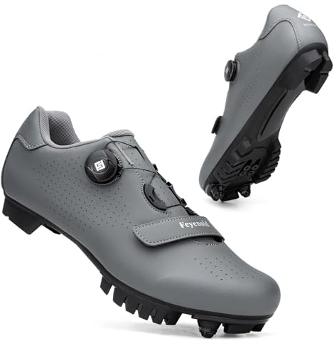 Feyenold Fahrradschuhe Herren Mountainbike Schuhe Damen MTB Radsport Schuhe Kompatibel mit SPD Cleats