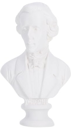 PRETYZOOM Kunstharz Büstenstatue Mini Musikerfigur Ornament Kopf Statue Büstenkopffiguren Für Regale Tisch Dekoration Skulptur Handwerk