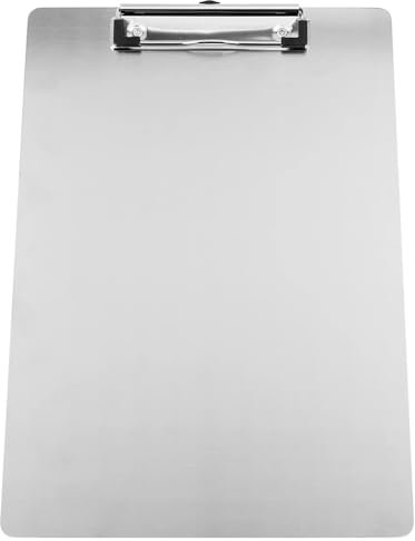 Planchettes à Pince Presse-papiers en métal A4 en acier inoxydable, 4 pièces, dossier de stockage de billets, tableau d'écriture, attelle de Menu for les entreprises