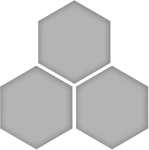 Wzmazingly Polsterpaneel Wand Hexagon, 3er-Pack, Bett Kopfteil Wandpolster, Schälen Und Kleben Anti-Kollisions Wandpolsterung Für Schlafzimmer, Wohnzimmer(Light Gray,25x29cm)