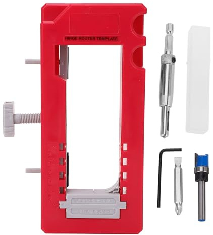 Hinge Modèle de Mortier de Porte Plastique en Plastique Réglable Pigner de Porte de Porte pour 3-5 Pouces de Longueur, 1/4-5/8 Pouces D'épaisseur pour le Modèle de Mortier