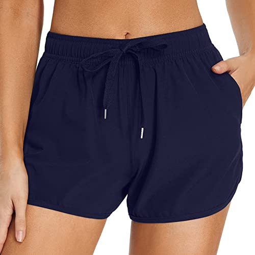 Short Maillot De Bain Femme Shorty Sport Noir Bas Maillots Surf Shorts Blanc Fille Grande Taille Plage Long Regle Vetement Ete Rouge Tankini