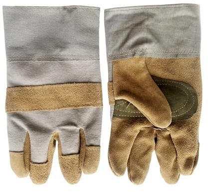 TIEOAXFT Guantes de Soldadura Protección de Manos Premium contra Cortes de Soldador, puño de guantelete térmico de antorcha, Soldador MIG/Stick, Horno de Parrilla, Motosierra