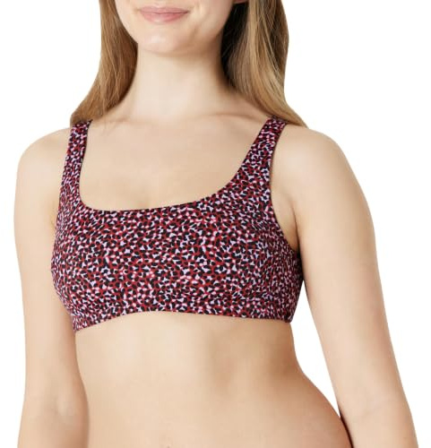 Amazon Essentials Top de Bikini con Cuello Cuadrado Mujer