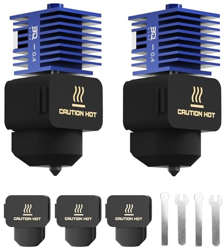 BIQU 2*Panda Juicer SF Hotend Print Head 0.4mm for Bambu-Lab A1/A1 Mini/A2L | Upgrade Standard Flow Fast Replaceable Hot End Hardened Steel Detachable Nozzle with Extra 3* Silicone Sock