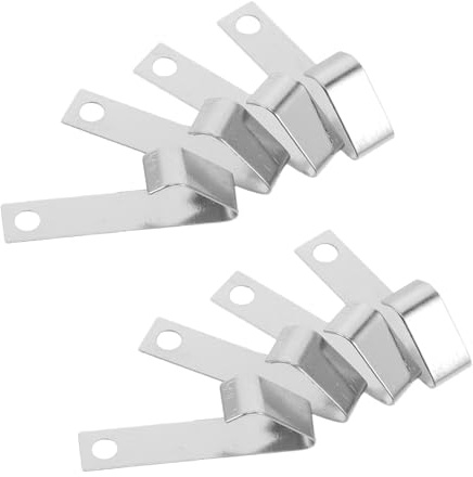 COLLBATH Steel Battery Contact Plates High Conductivity Spring Contact Metal Plates 10pcs for 9v and Aa Batteries for LED Flashlights and Battery-powered Radios