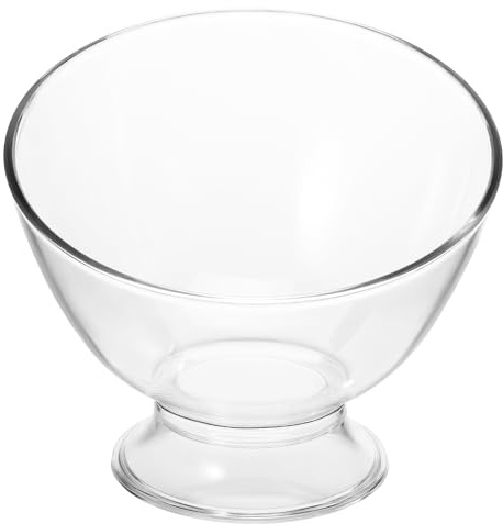 TOYANDONA Bol à Dessert Multifonction Incliné Style Japonerie, Grand Saladier Plastique 17,8 X 17,8 X 13,2 CM, Usage Intérieur et Extérieur