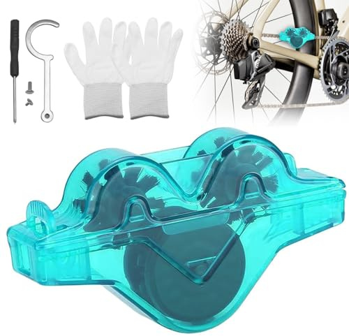 Kit pulizia catena bici, Dispositivo di pulizia della catena, Pulitore per catena della bicicletta, Strumento per la pulizia della catena della bici, Per Tutti I Tipi Di Biciclette