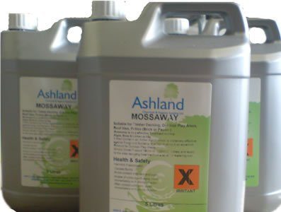 Ashland Chemicals Mossaway 5L - Algae, Lichen and Moss Remover - FOR SUPERIOR PROFESSIONAL MOSS KILLER.